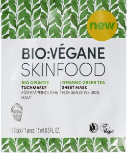 BIOVEGANE Organic Green Tea Sheet Mask