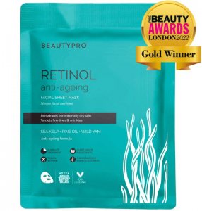 BeautyPro  RETINOL Anti-Ageing Facial Sheet Mask - 100% Biodegradable