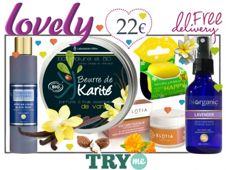 SOLD OUT Organic Beauty Box - Lovely Try Me Kit