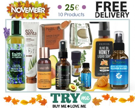 SOLD OUT!  Organic Beauty Box -  Hello November Try Me Kit