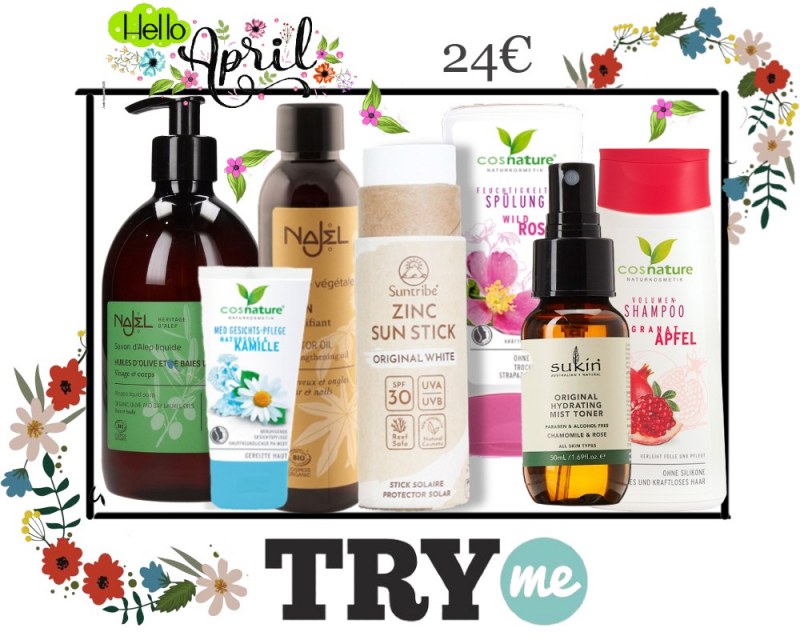 SOLD OUT! Organic Beauty Box!  Hello April Try Me Kit