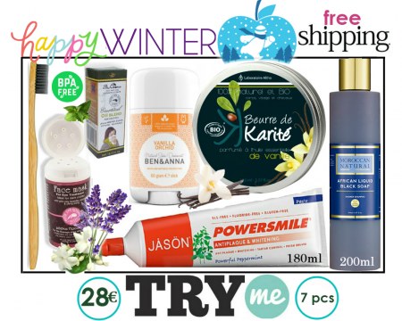SOLD OUT! Organic Beauty Box! Happy Winter Try Me Kit