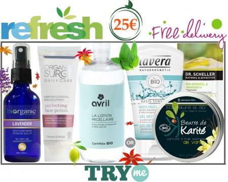 SOLD OUT! Organic Beauty Box -  ReFresh Try Me Kit