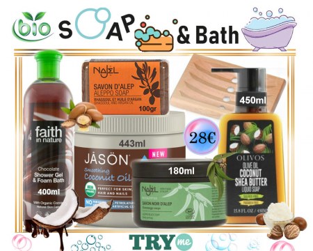 SOLD OUT! Organic Beauty Box -  Bio Soap & Bath Try Me Kit