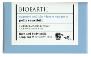 BIOEARTH Solid Soap - Face and Body Soap with Calendula & Rice Oil
