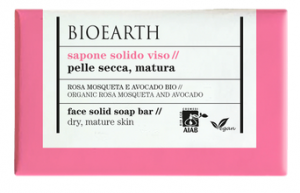 BIOEARTH Solid Soap - Rosa Mosqueta & Avocado Face Solid Soap Bar