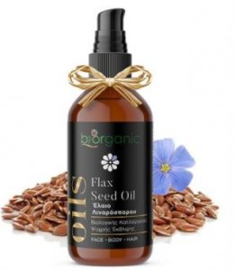 Biorganic Organic Flax Seed Oil, Cold Pressed 