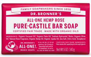 Dr. Bronner's - Pure-Castile Bar Soap with Rose