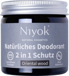 Niyok Oriental Wood Deodorant Cream - Aluminum Free Deodorant - Unisex deodorant cream