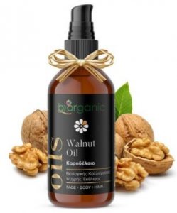 Biorganic Βιολογικό Καρυδέλαιο, Ψυχρής Έκθλιψης / Organic Wallnut oil, Cold Pressed 